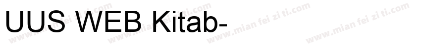 UUS WEB Kitab字体转换